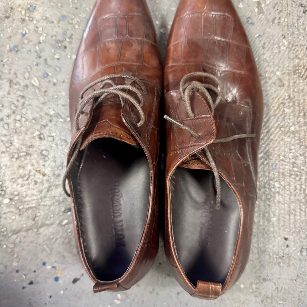 Men's Brown Leather Dress Shoes